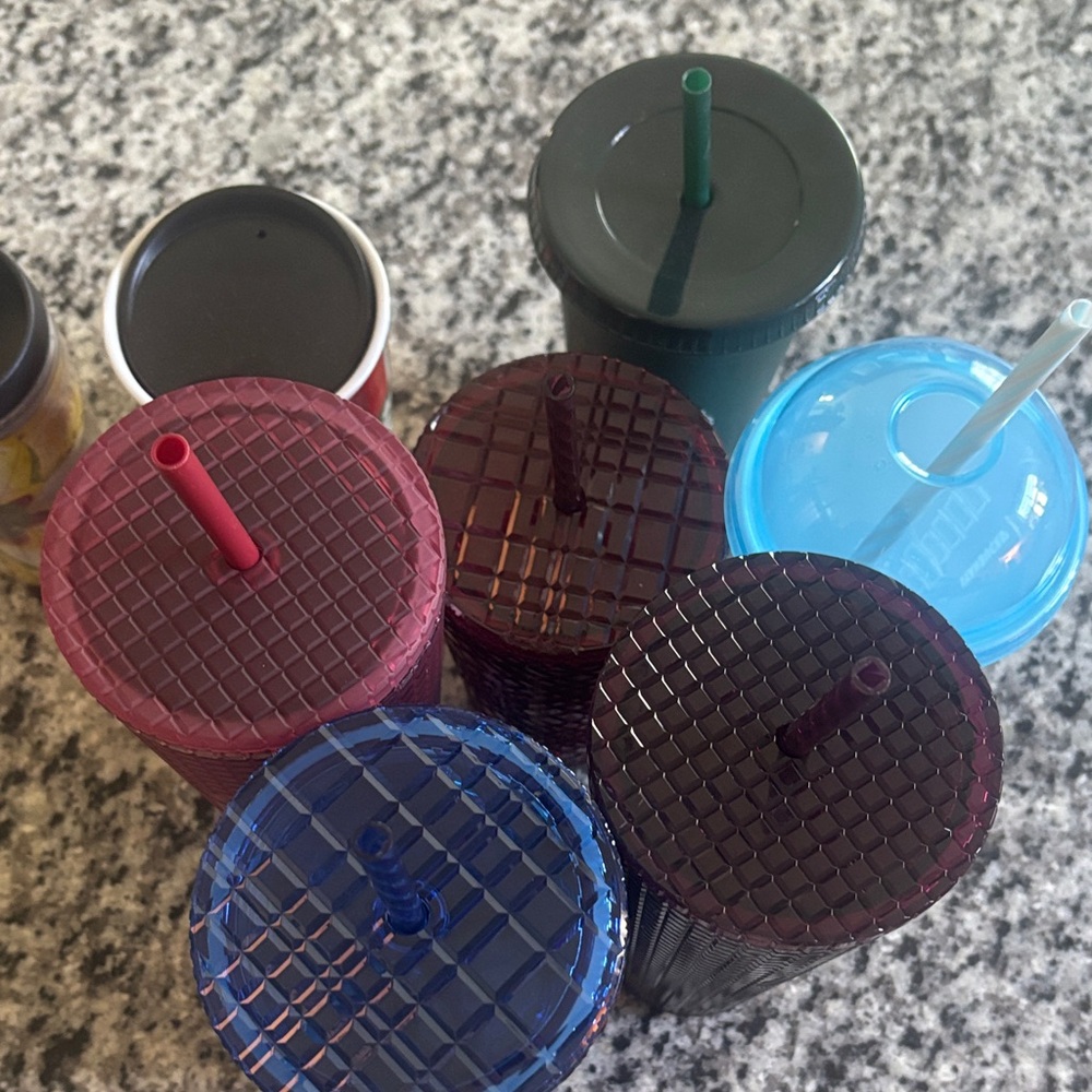 Starbucks Colorful Tumbler Set - Red, Blue, Green, Yellow - Picture 7 of 7